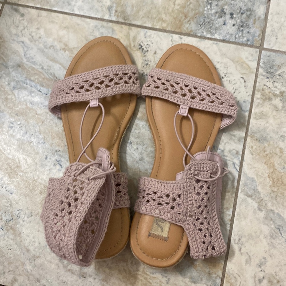 Cute pink summer sandals
